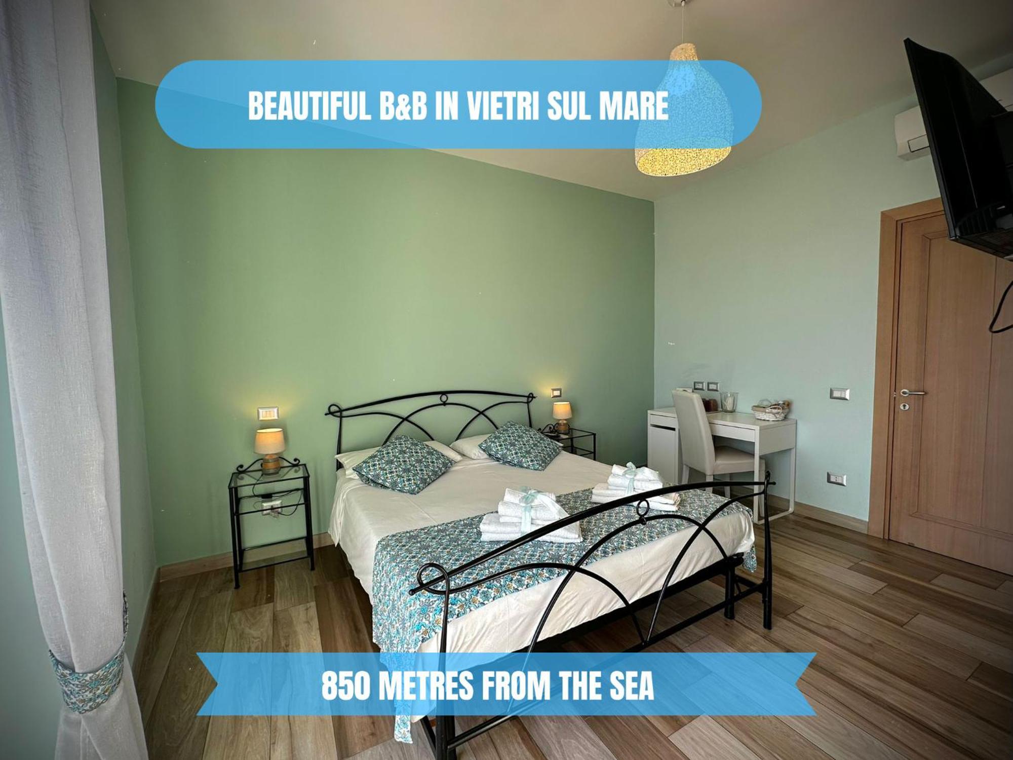 ---5 Minutes From The Sea ---Panorama And A-C Bed and Breakfast Vietri Eksteriør billede